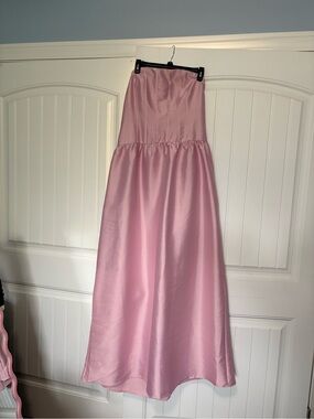 Fashion Nova Blush Pink Strapless Maxi Dress